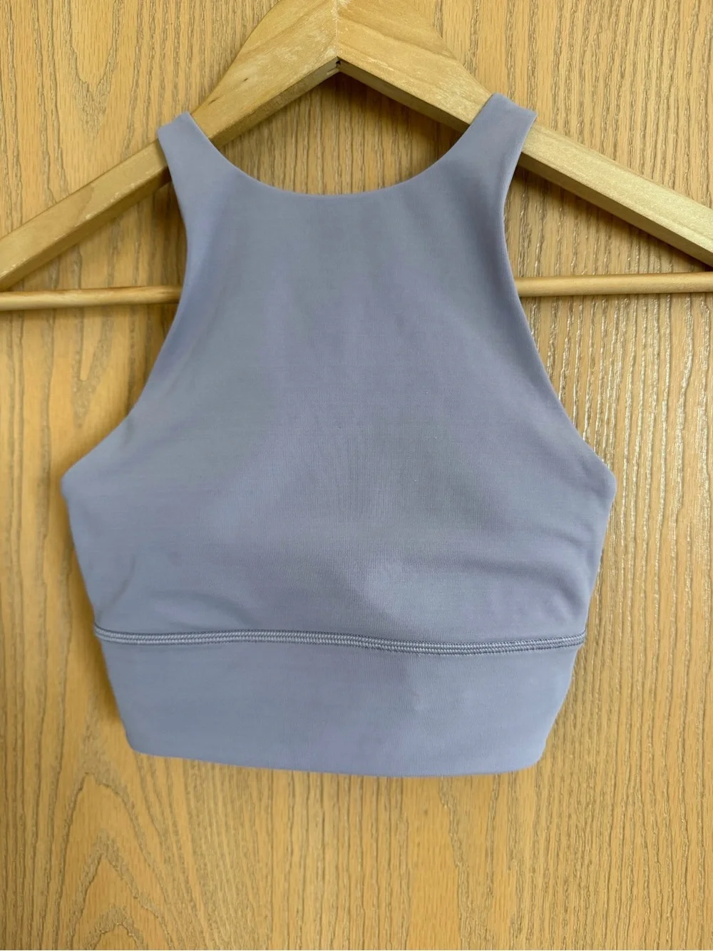 Lululemon Energy High-Neck Longline Tough Bra Light Purple EUC Women’s Size 2 - Picture 2 of 8